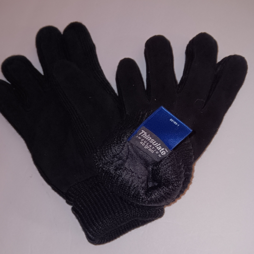 Men's O/S THINSULATE Suede Leather Gloves